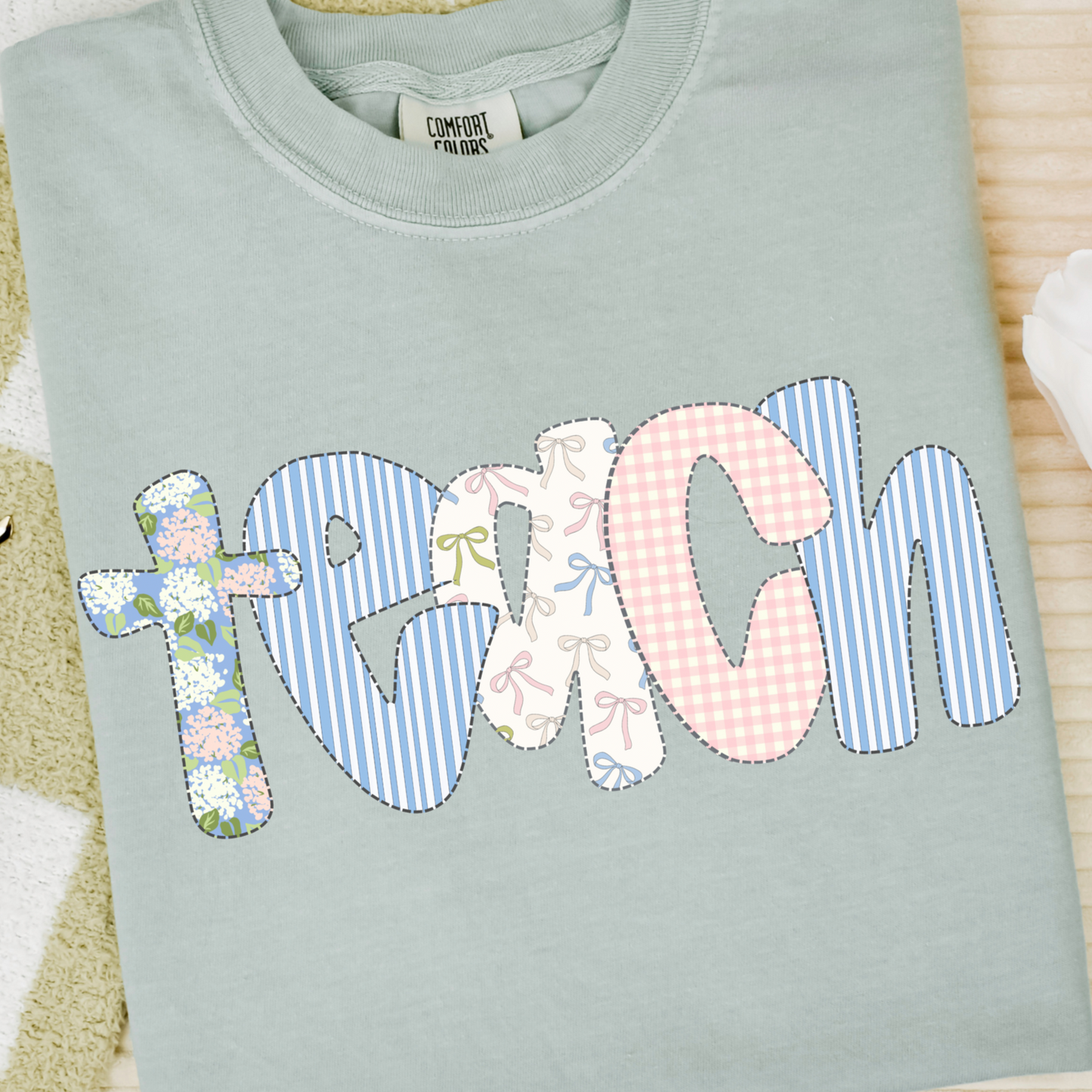 Floral Preppy Teach