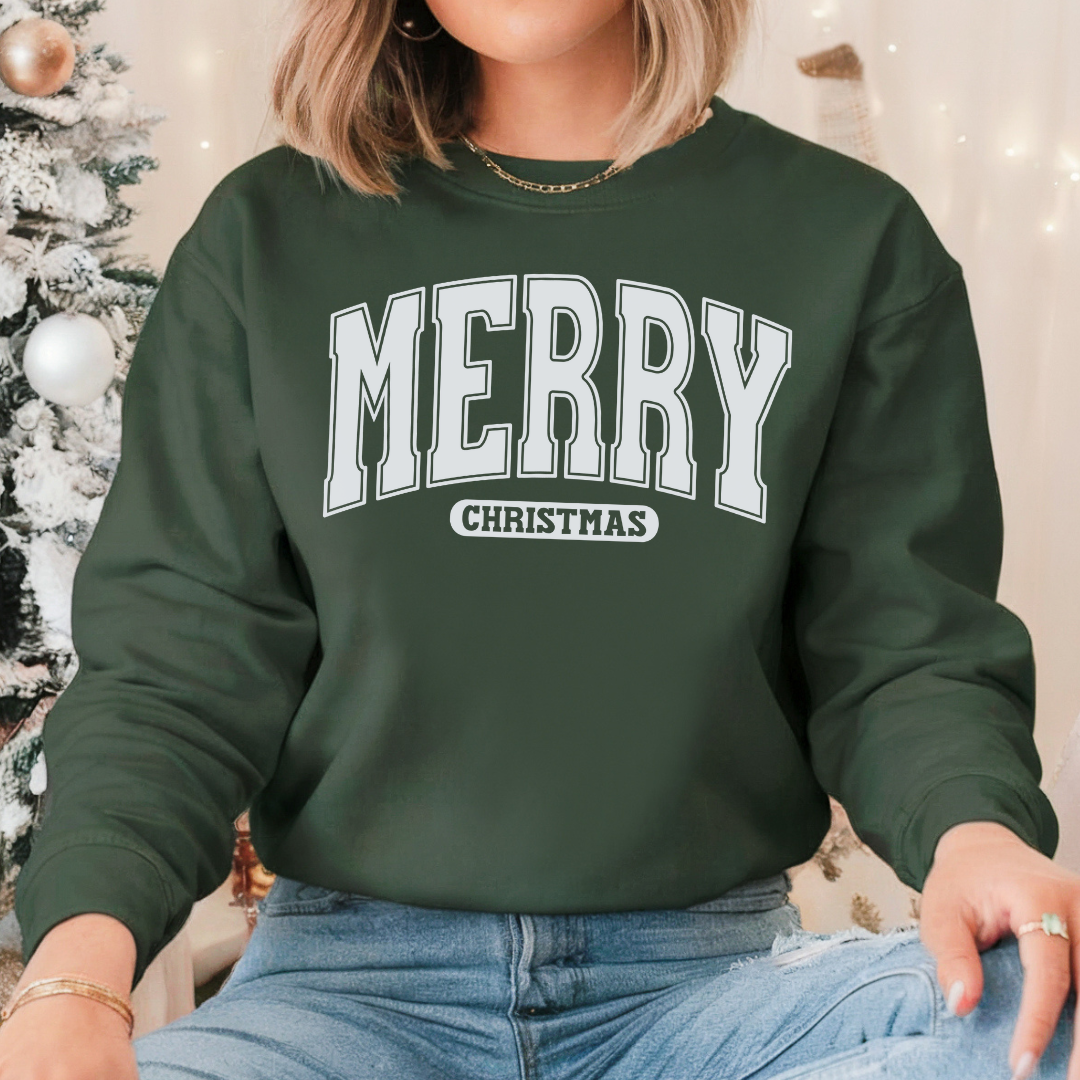 Merry Christmas Sweatshirt (white)