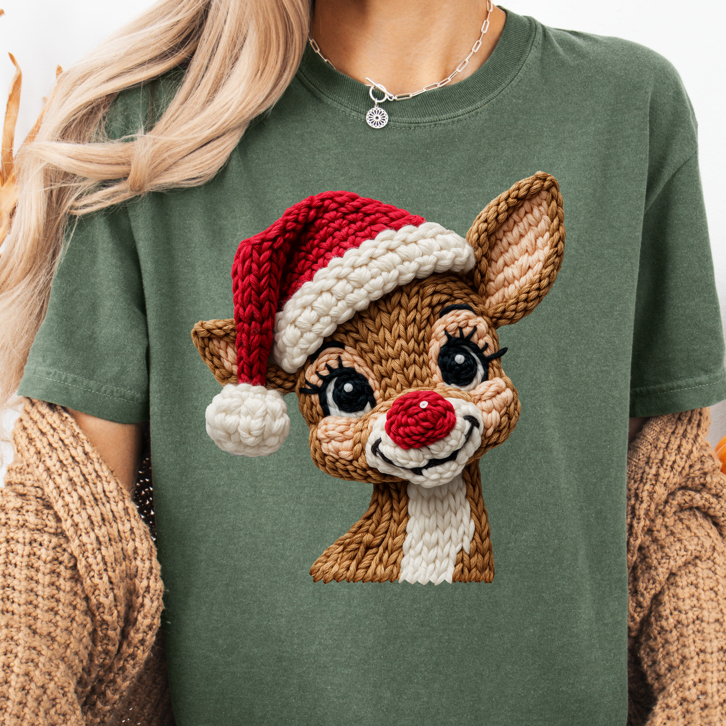 Fake Crochet Reindeer