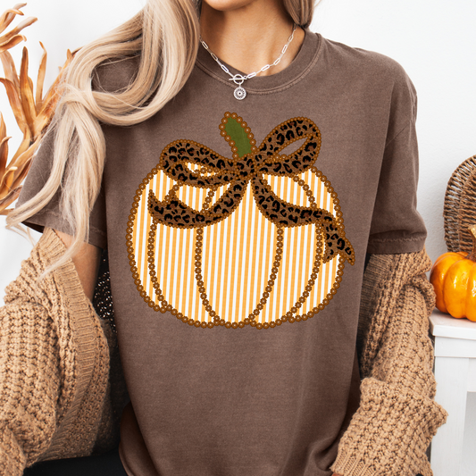 Seersucker Preppy Pumpkin