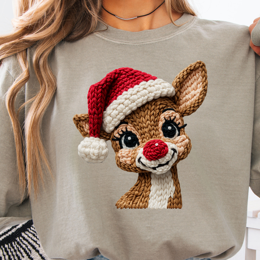 Fake Crochet Reindeer