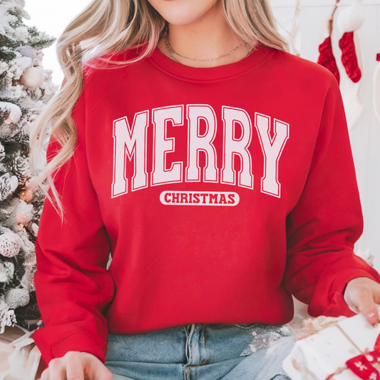 Merry Christmas Sweatshirt (white)
