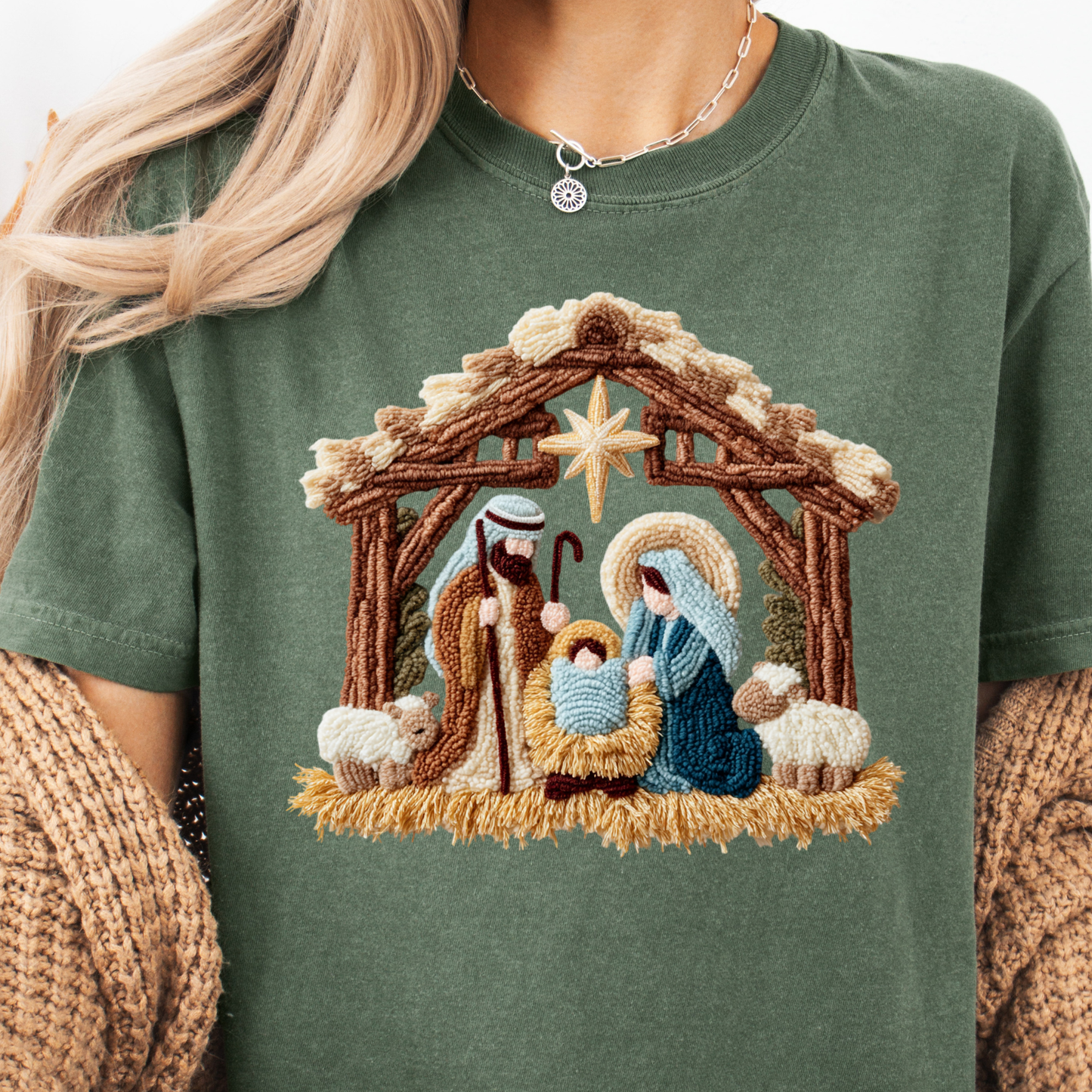 Fake Crochet Nativity