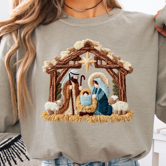 Fake Crochet Nativity