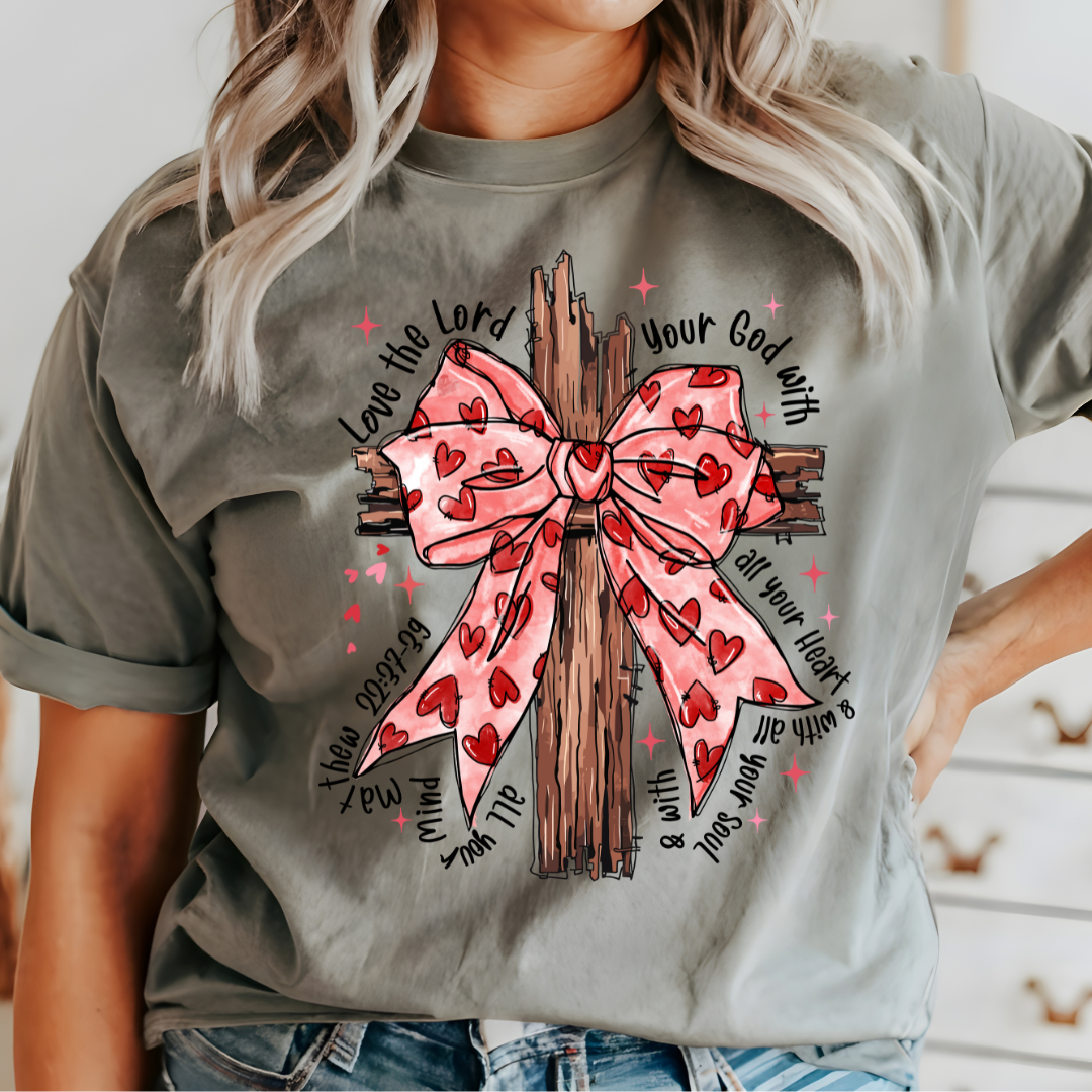 Cross with Coquette Bow