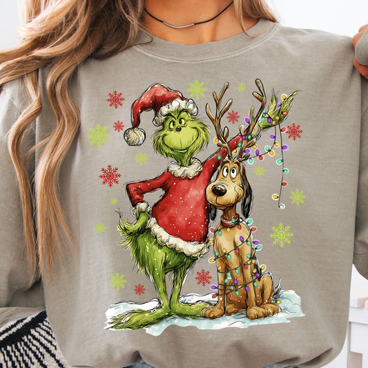 Retro Green Guy and Max