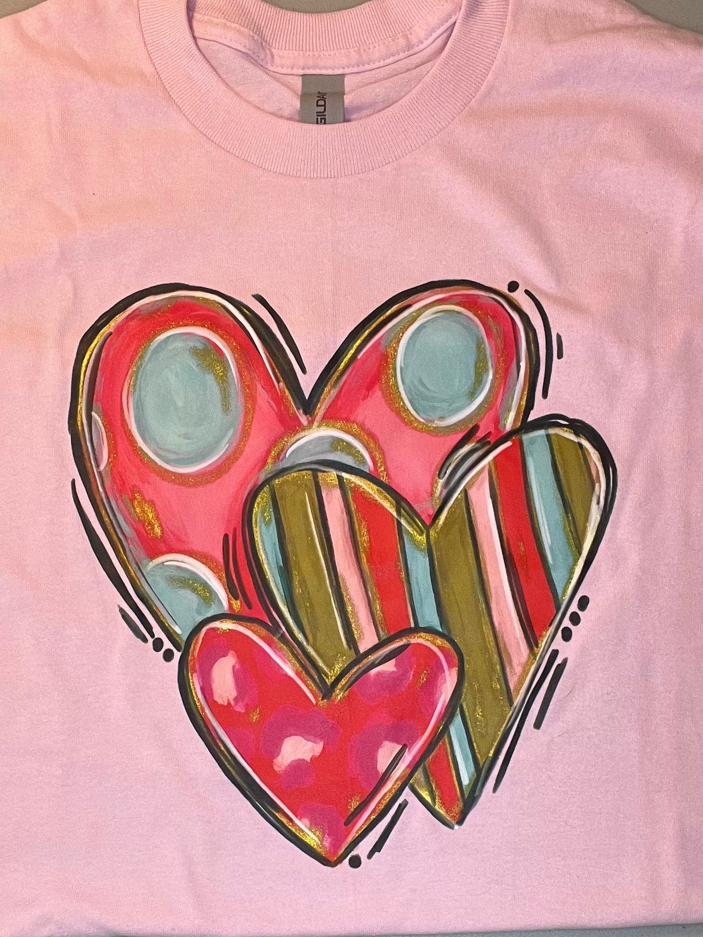 Three Hearts, long sleeve